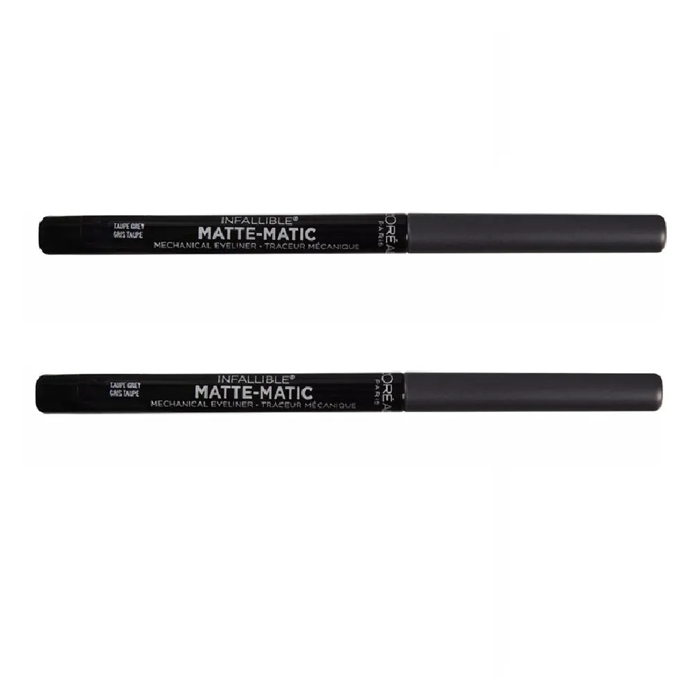 Pack of 2 L'Oréal Paris Infallible Matte-Matic Mechanical Eyeliner, Taupe Grey 514