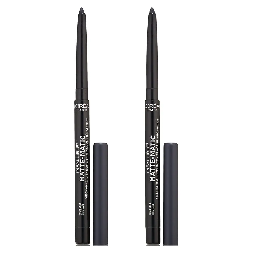 Pack of 2 L'Oréal Paris Infallible Matte-Matic Mechanical Eyeliner, Taupe Grey 514