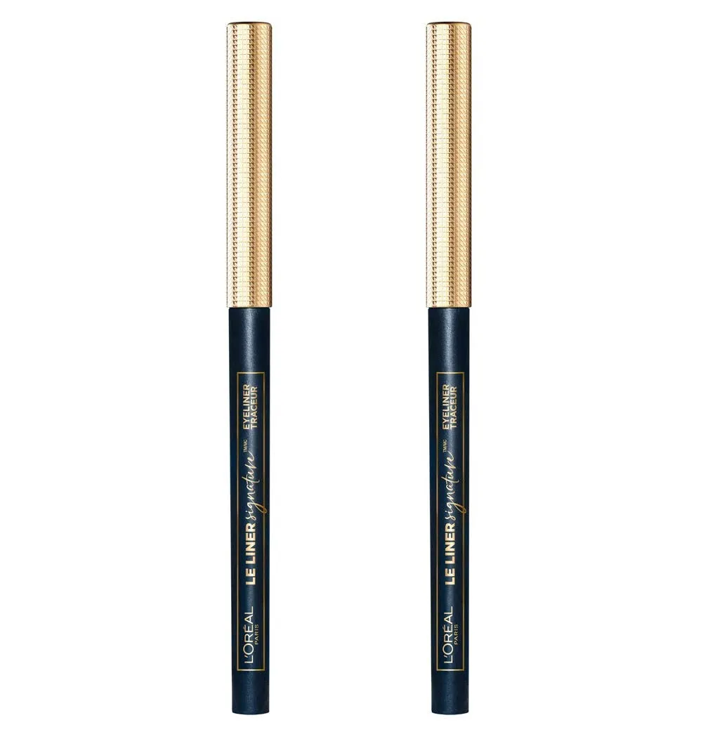 Pack of 2 L'Oreal Le Liner Signature Smooth Glide Mechanical Eyeliner, Blue Jersey 750