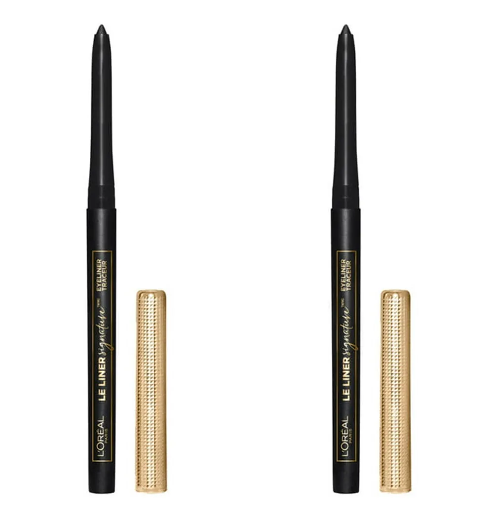 Pack of 2 L'Oreal Le Liner Signature Smooth Glide Mechanical Eyeliner, Noir Cashmere 735