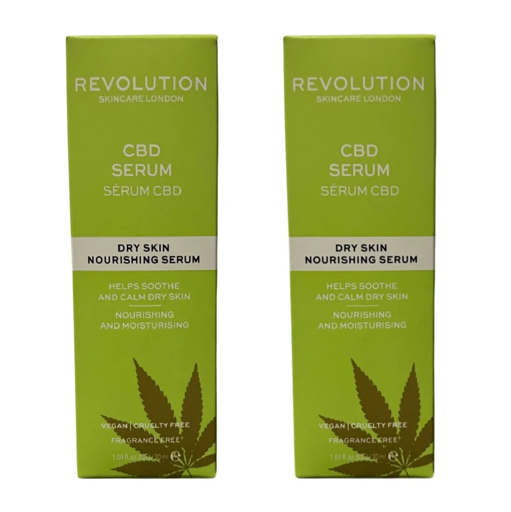 Pack of 2 Makeup Revolution Beauty Serum, Dry Skin Nourishing Serum