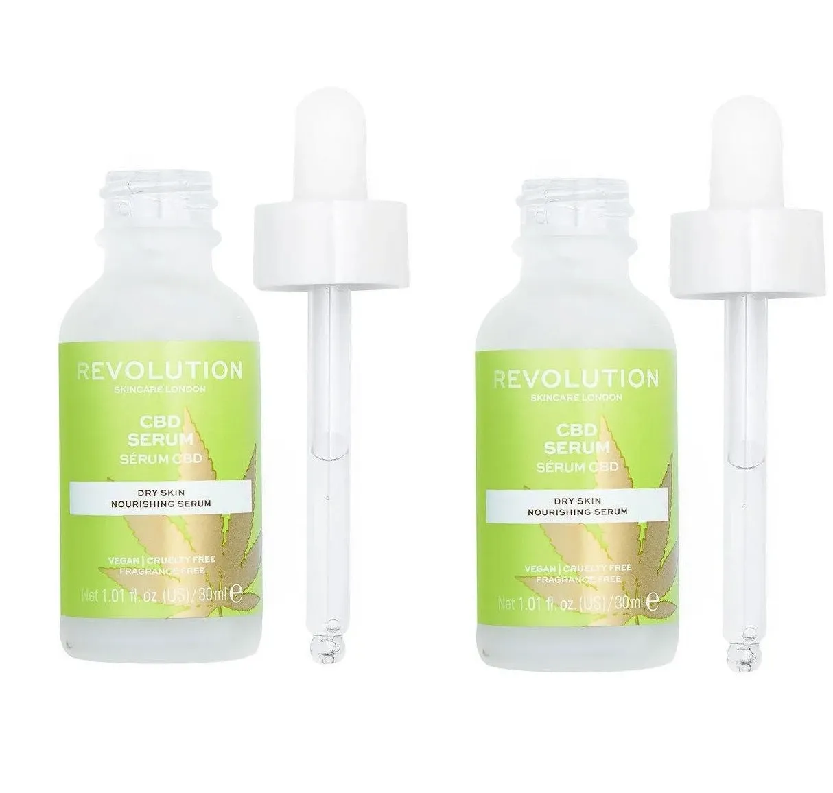 Pack of 2 Makeup Revolution Beauty Serum, Dry Skin Nourishing Serum