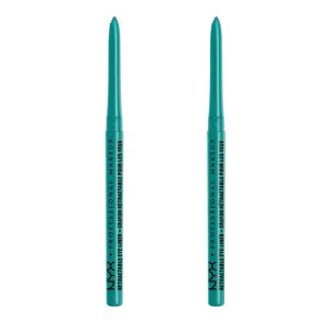Pack of 2 NYX Professional Makeup Retractable Mechanical Eye Liner, Aqua Green MPE03