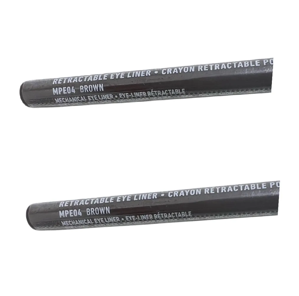 Pack of 2 NYX Professional Makeup Retractable Mechanical Eye Liner, Brown MPE04
