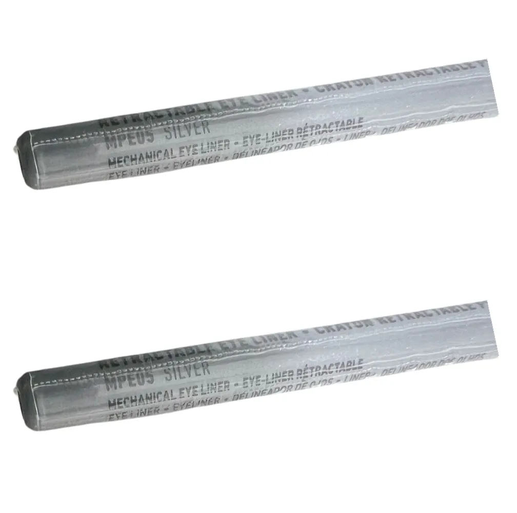 Pack of 2 NYX Professional Makeup Retractable Mechanical Eye Liner, Silver MPE05