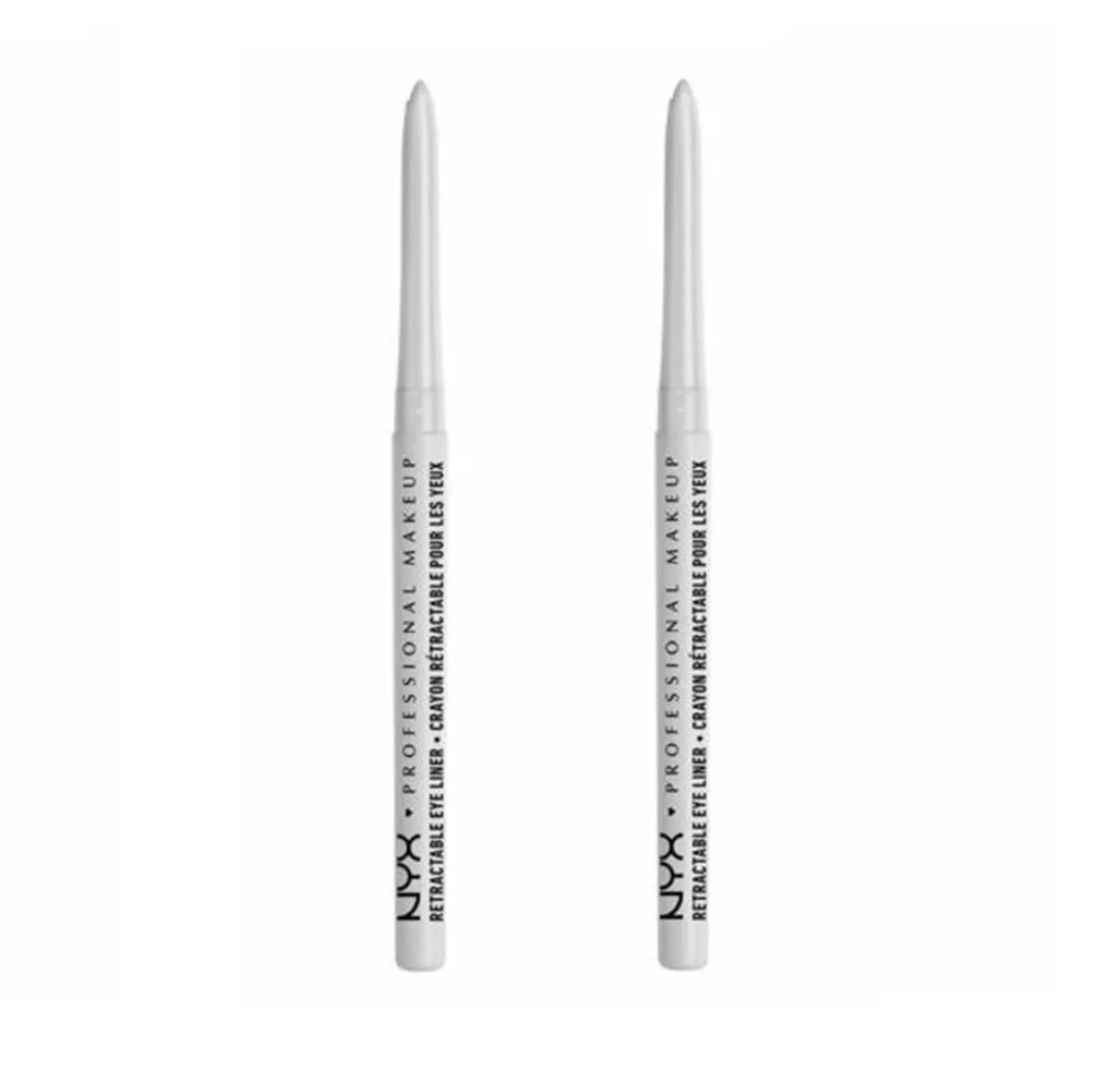Pack of 2 NYX Professional Makeup Retractable Mechanical Eye Liner, White MPE01