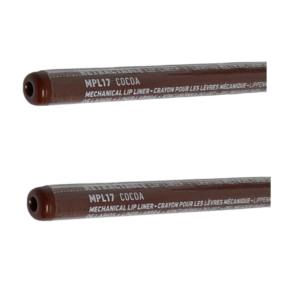 Pack of 2 NYX Professional Makeup Retractable Mechanical Lip Liner, Cocoa MPL17