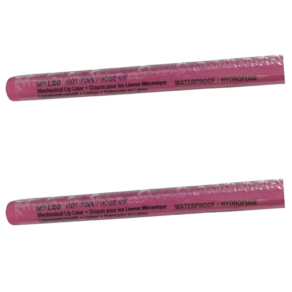 Pack of 2 NYX Professional Makeup Retractable Mechanical Lip Liner, Hot Pink MPL20