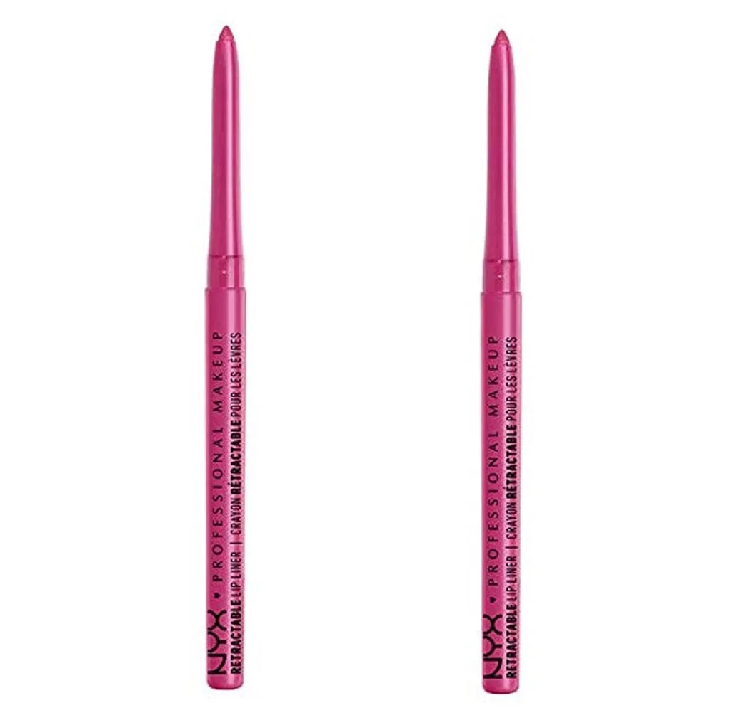 Pack of 2 NYX Professional Makeup Retractable Mechanical Lip Liner, Hot Pink MPL20
