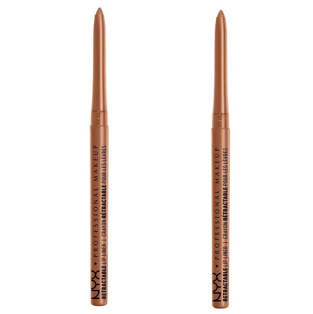 Pack of 2 NYX Professional Makeup Retractable Mechanical Lip Liner, Natural MPL01