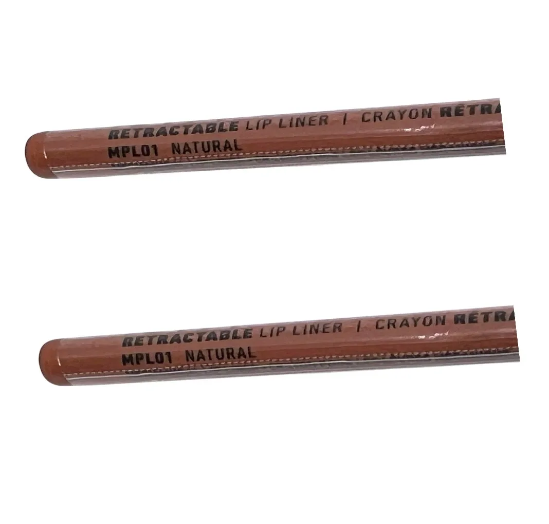Pack of 2 NYX Professional Makeup Retractable Mechanical Lip Liner, Natural MPL01
