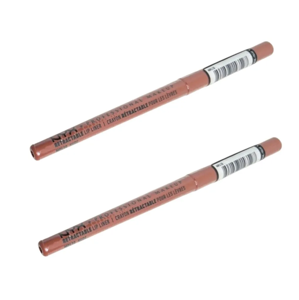Pack of 2 NYX Professional Makeup Retractable Mechanical Lip Liner, Nude MPL10