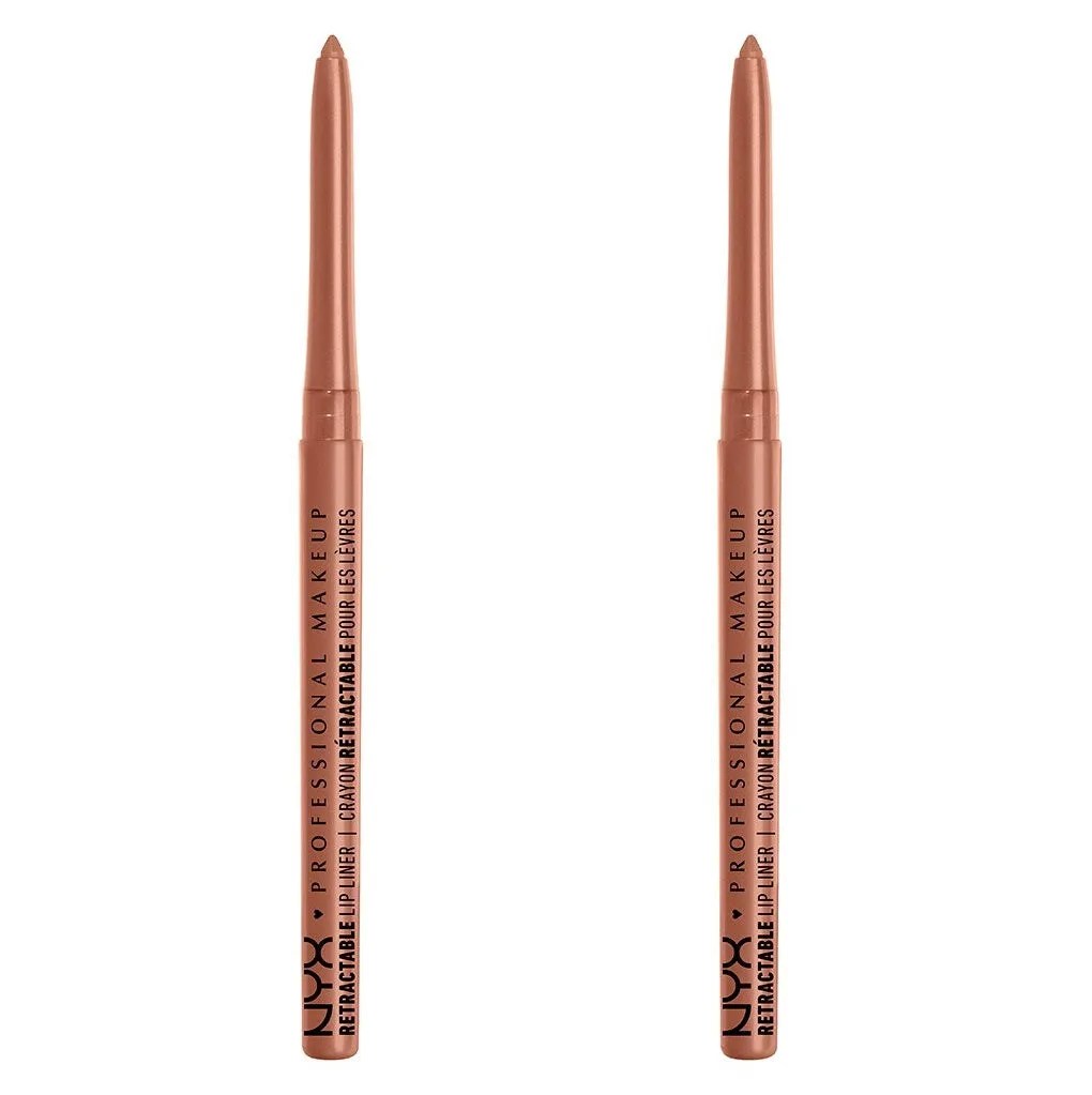 Pack of 2 NYX Professional Makeup Retractable Mechanical Lip Liner, Nude MPL10