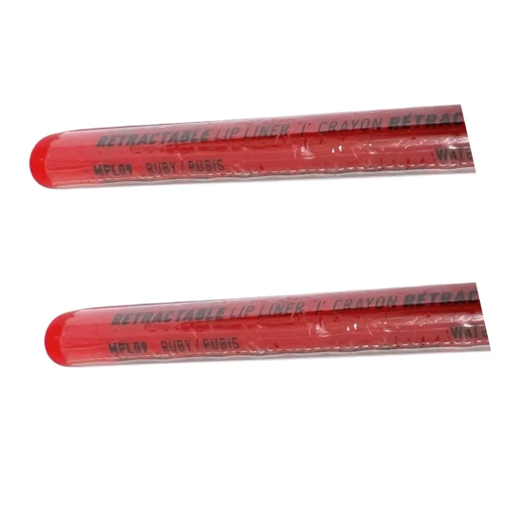 Pack of 2 NYX Professional Makeup Retractable Mechanical Lip Liner, Ruby MPL09