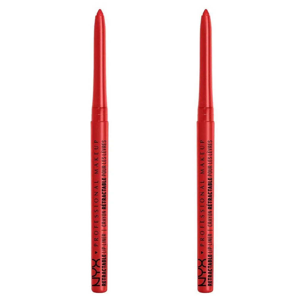 Pack of 2 NYX Professional Makeup Retractable Mechanical Lip Liner, Ruby MPL09