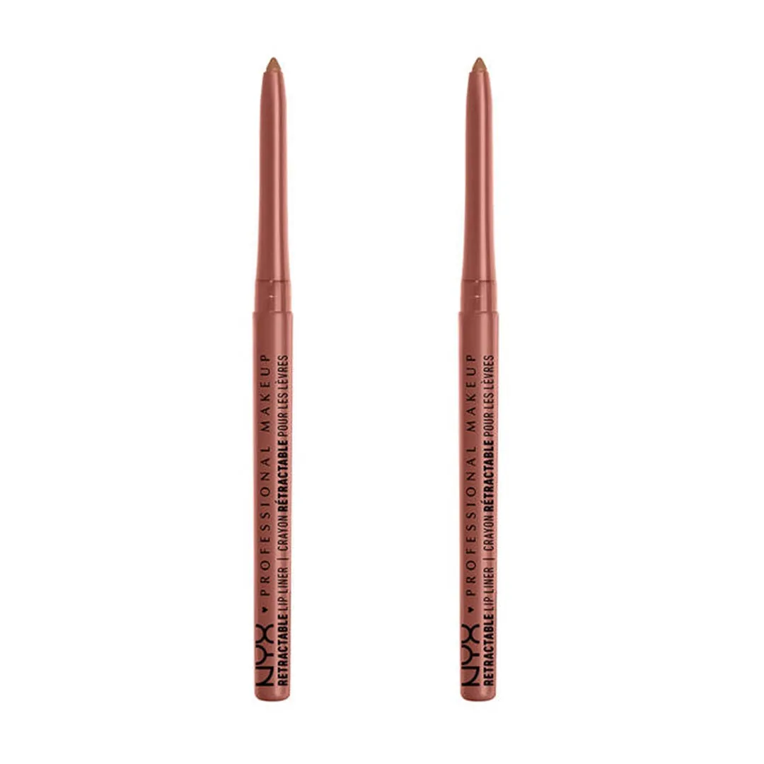 Pack of 2 NYX Professional Makeup Retractable Mechanical Lip Liner, Sand Beige MPL08