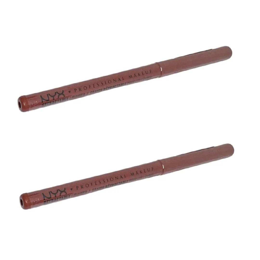Pack of 2 NYX Professional Makeup Retractable Mechanical Lip Liner, Sand Beige MPL08