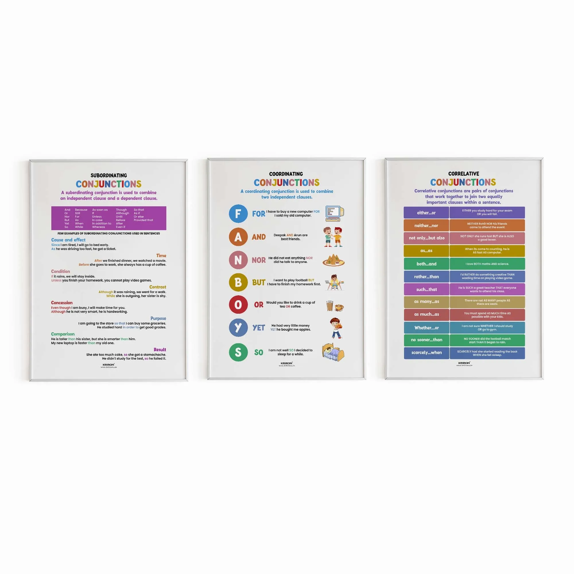 Pack of 72 - English Poster Mega Collection, English Poster, Kids Room Decor, Classroom Decor, English Wall Art