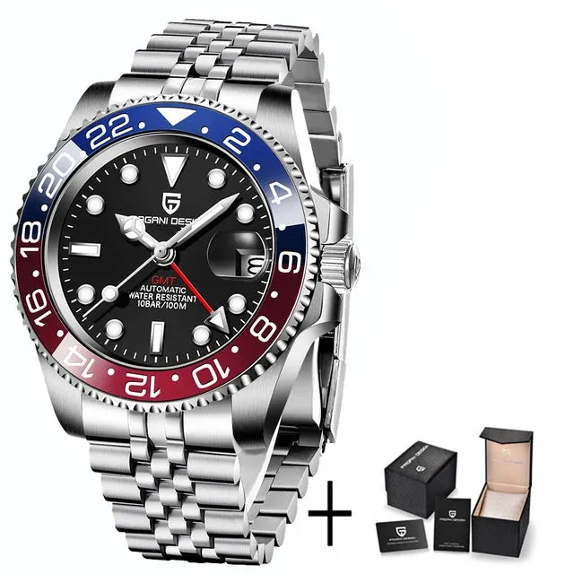 PAGANI DESIGN Luxury Men's GMT Mechanical Watch