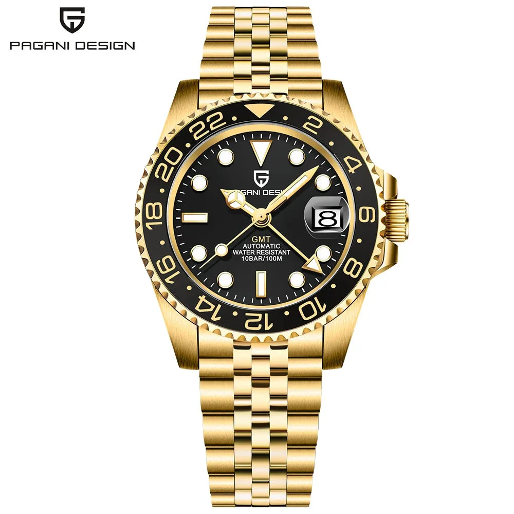 PAGANI DESIGN Luxury Men's GMT Mechanical Watch