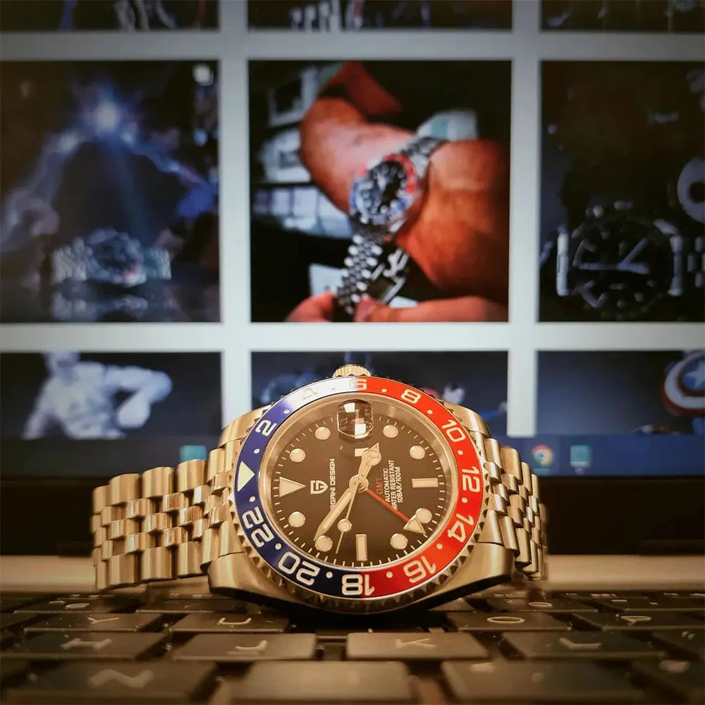 PAGANI DESIGN Luxury Men's GMT Mechanical Watch