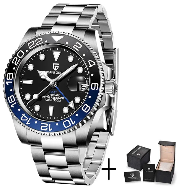 PAGANI DESIGN Luxury Men's GMT Mechanical Watch