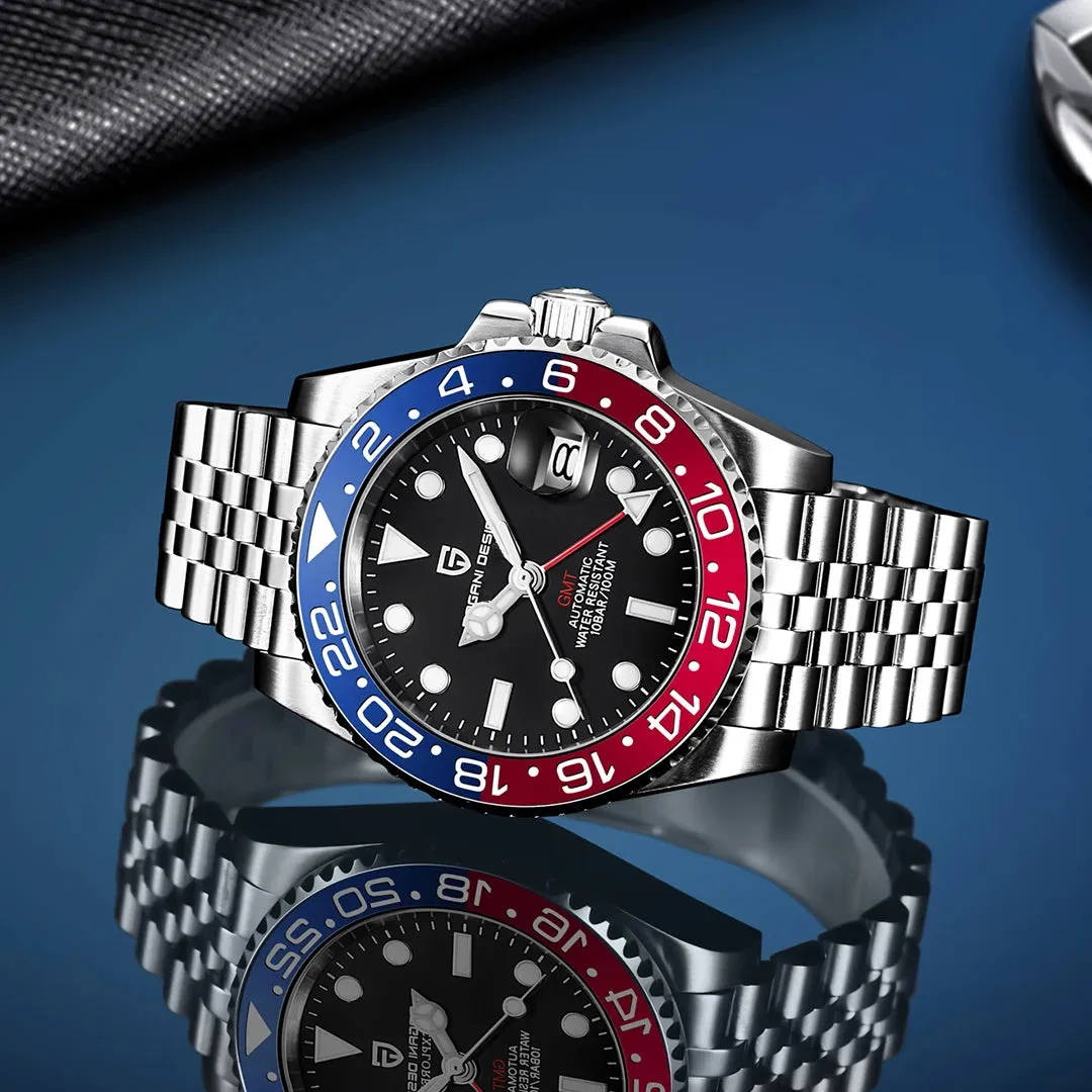 PAGANI DESIGN Luxury Men's GMT Mechanical Watch