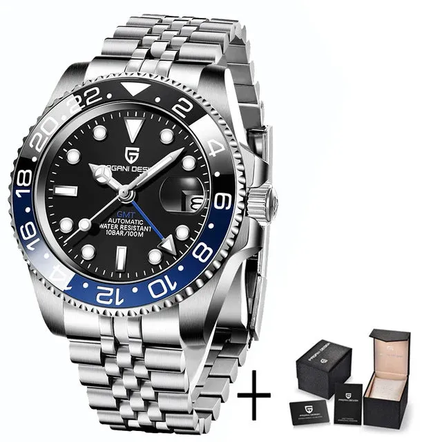 PAGANI DESIGN Luxury Men's GMT Mechanical Watch