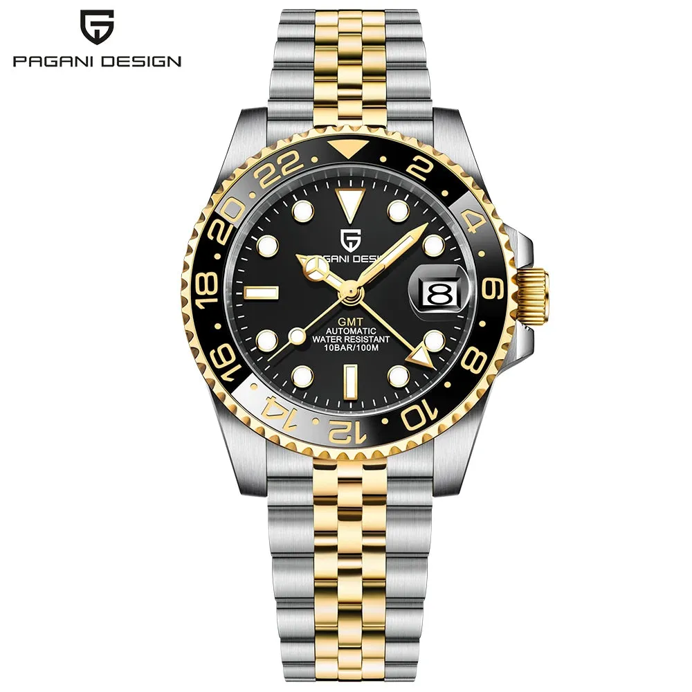 PAGANI DESIGN Luxury Men's GMT Mechanical Watch