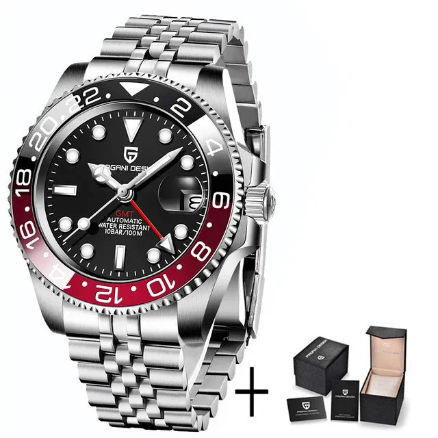 PAGANI DESIGN Luxury Men's GMT Mechanical Watch