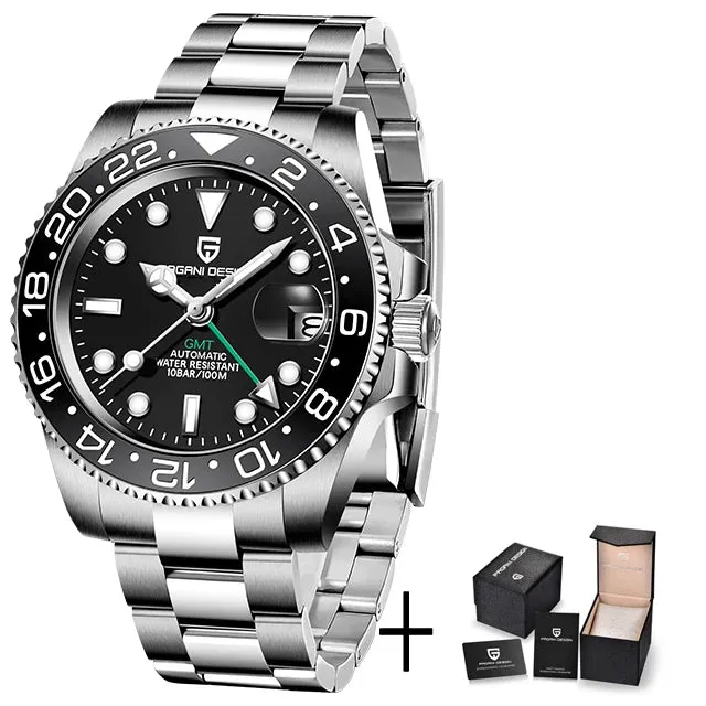 PAGANI DESIGN Luxury Men's GMT Mechanical Watch