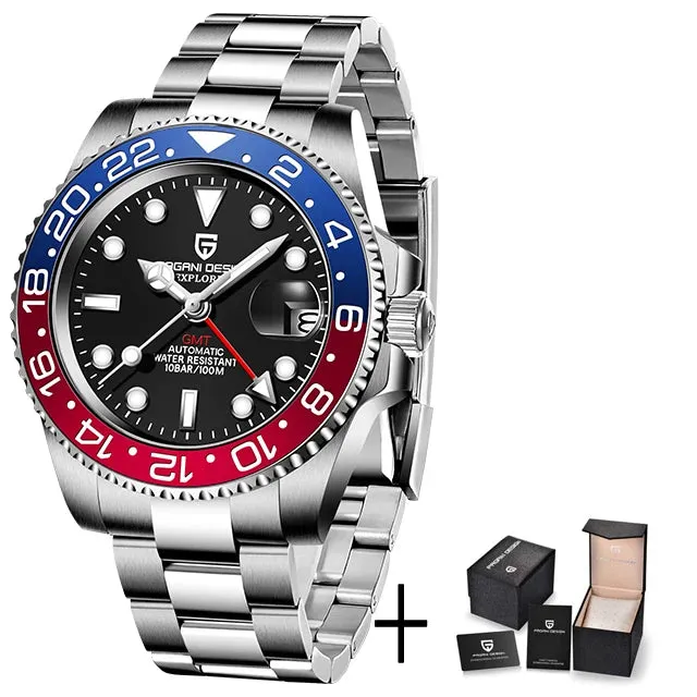 PAGANI DESIGN Luxury Men's GMT Mechanical Watch