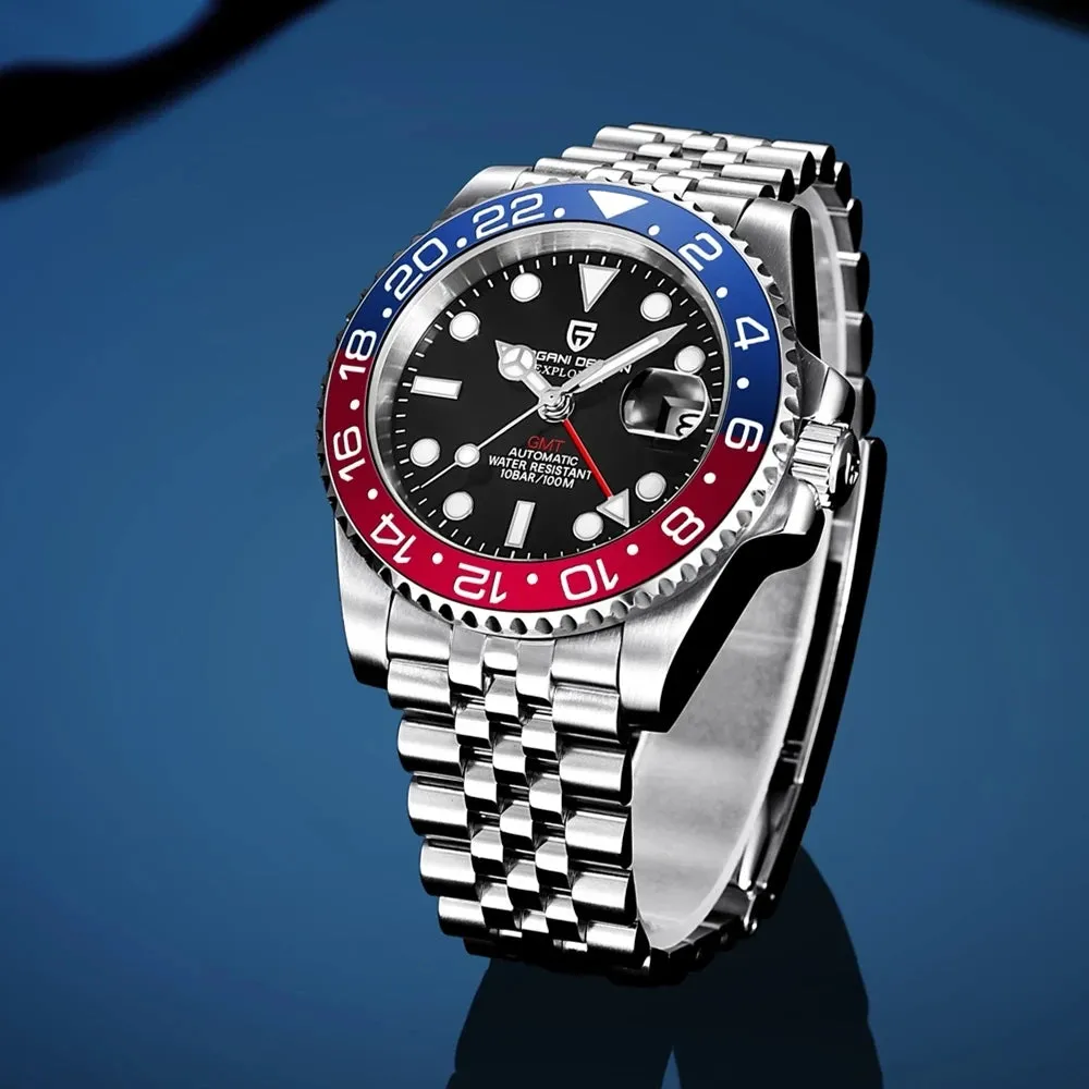 PAGANI DESIGN Luxury Men's GMT Mechanical Watch