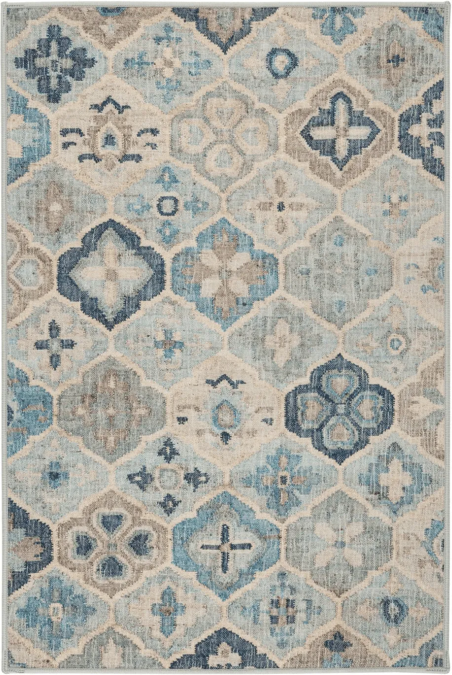 Pali Blue - Machine Washable Rug