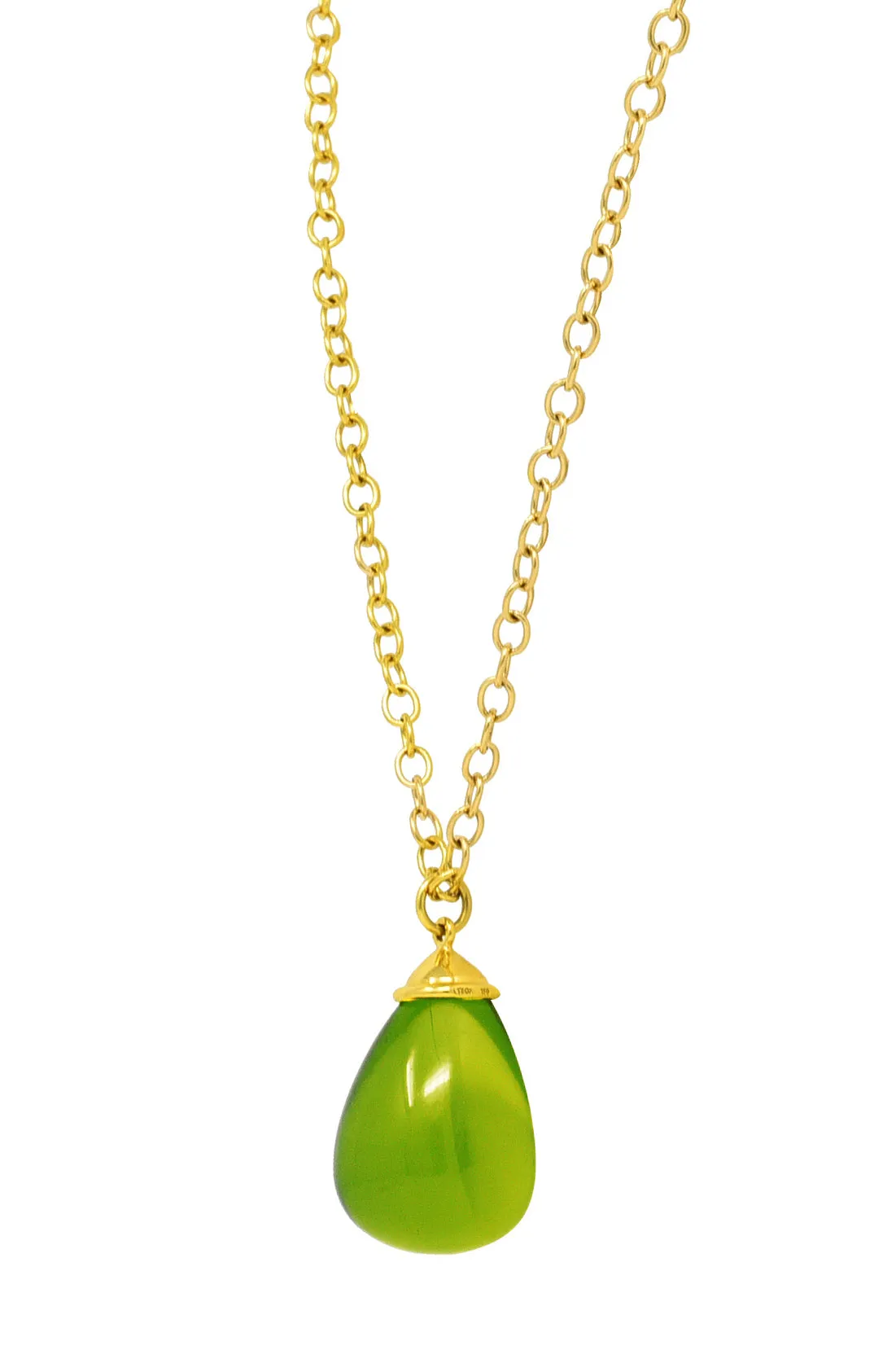 Paloma Picasso Tiffany & Co. Crystal Quartz 18 Karat Yellow Gold Pendant Necklace