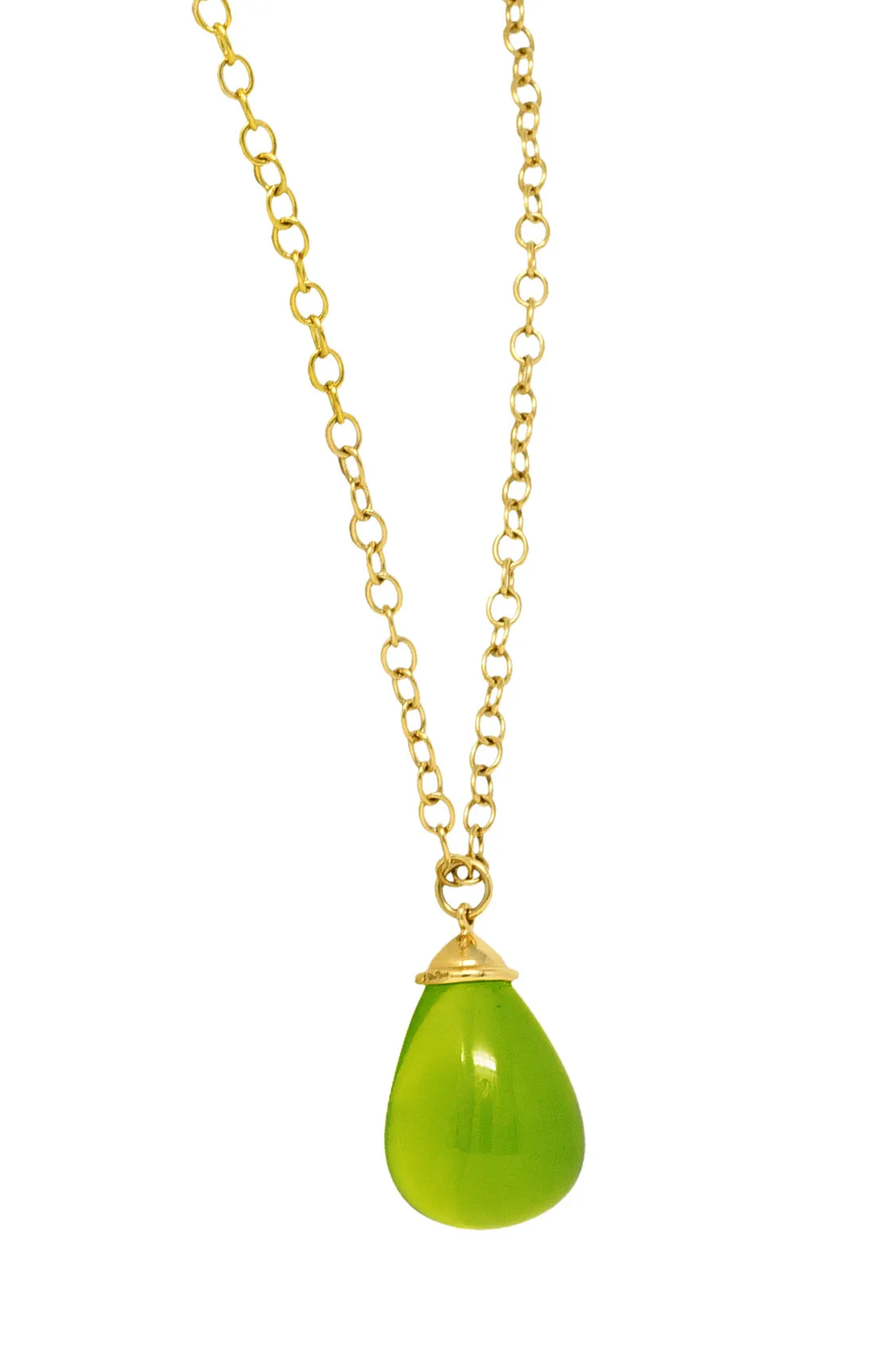 Paloma Picasso Tiffany & Co. Crystal Quartz 18 Karat Yellow Gold Pendant Necklace