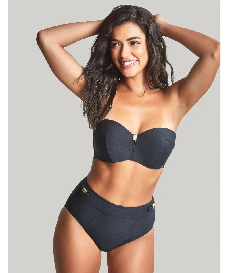 Panache Swimwear Marianna D-H Cup Bandeau Bikini Top - Black
