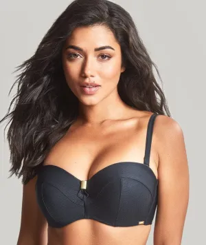 Panache Swimwear Marianna D-H Cup Bandeau Bikini Top - Black