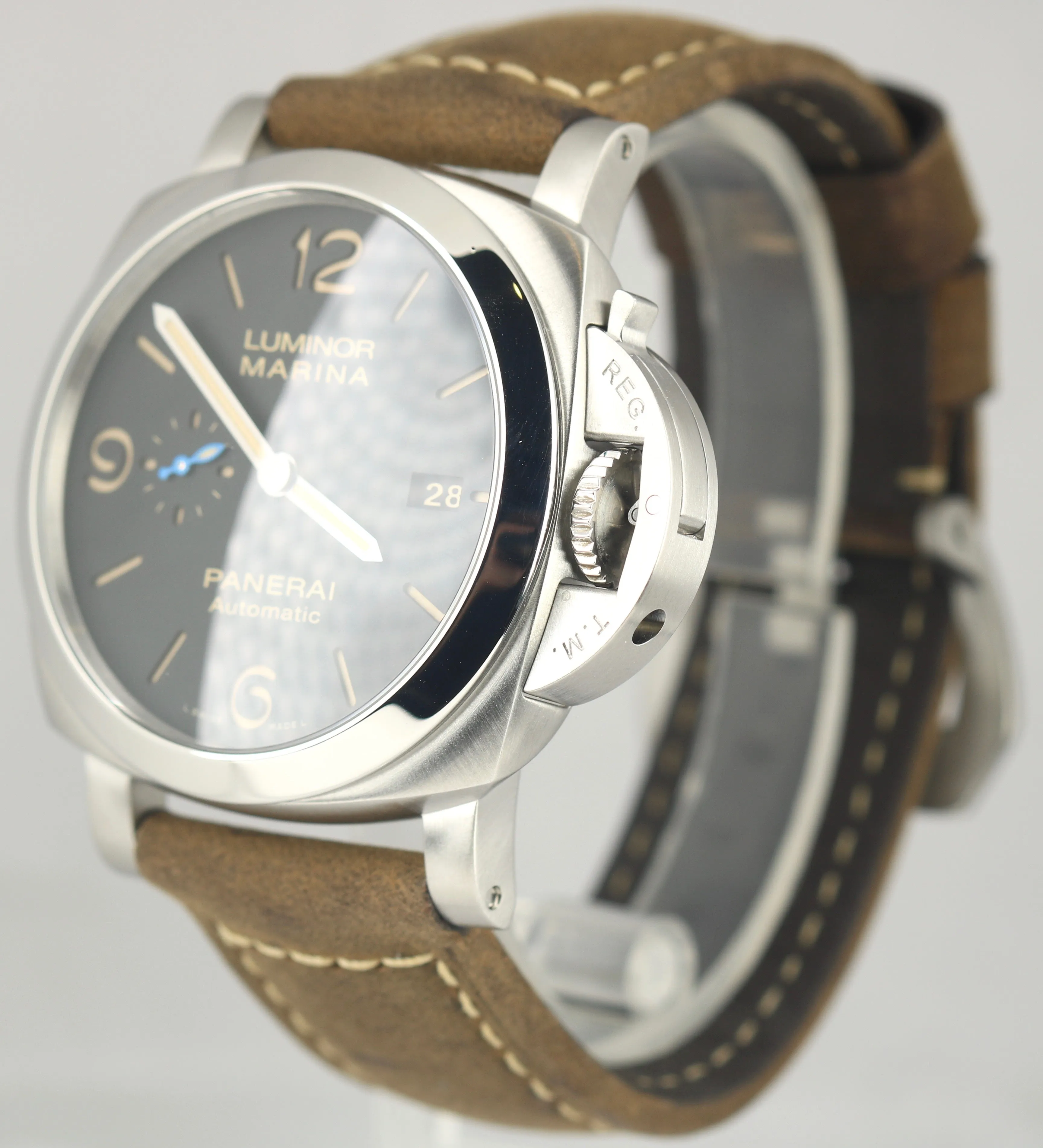 Panerai Luminor Marina PAM01351 PAM 1351 Auto Brown Titanium 44mm Date Watch