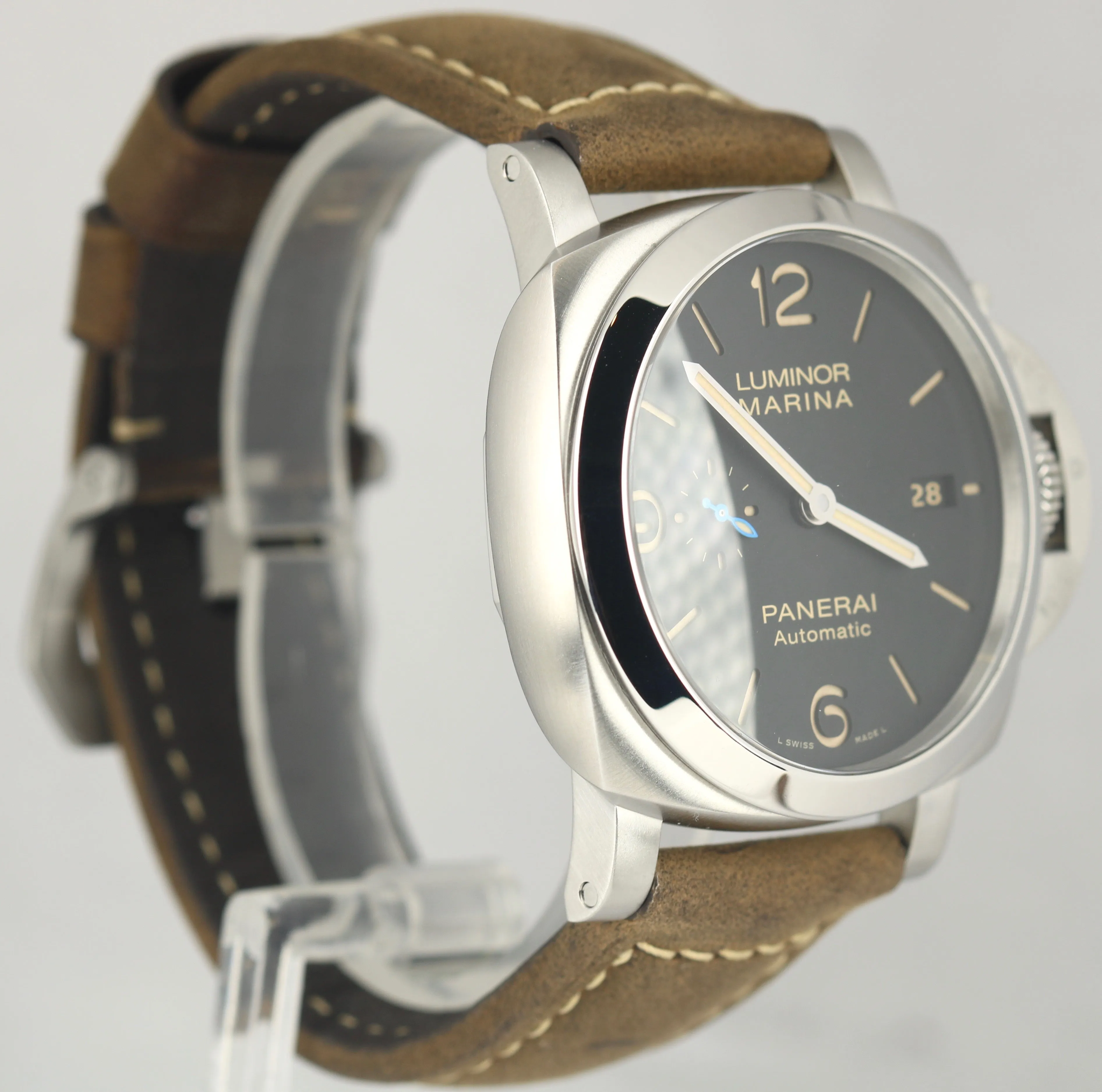 Panerai Luminor Marina PAM01351 PAM 1351 Auto Brown Titanium 44mm Date Watch