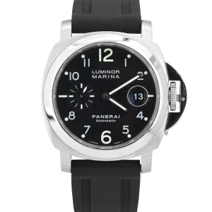 Panerai PAM 164 44mm Luminor Marina Stainless Rubber Automatic Watch PAM00164