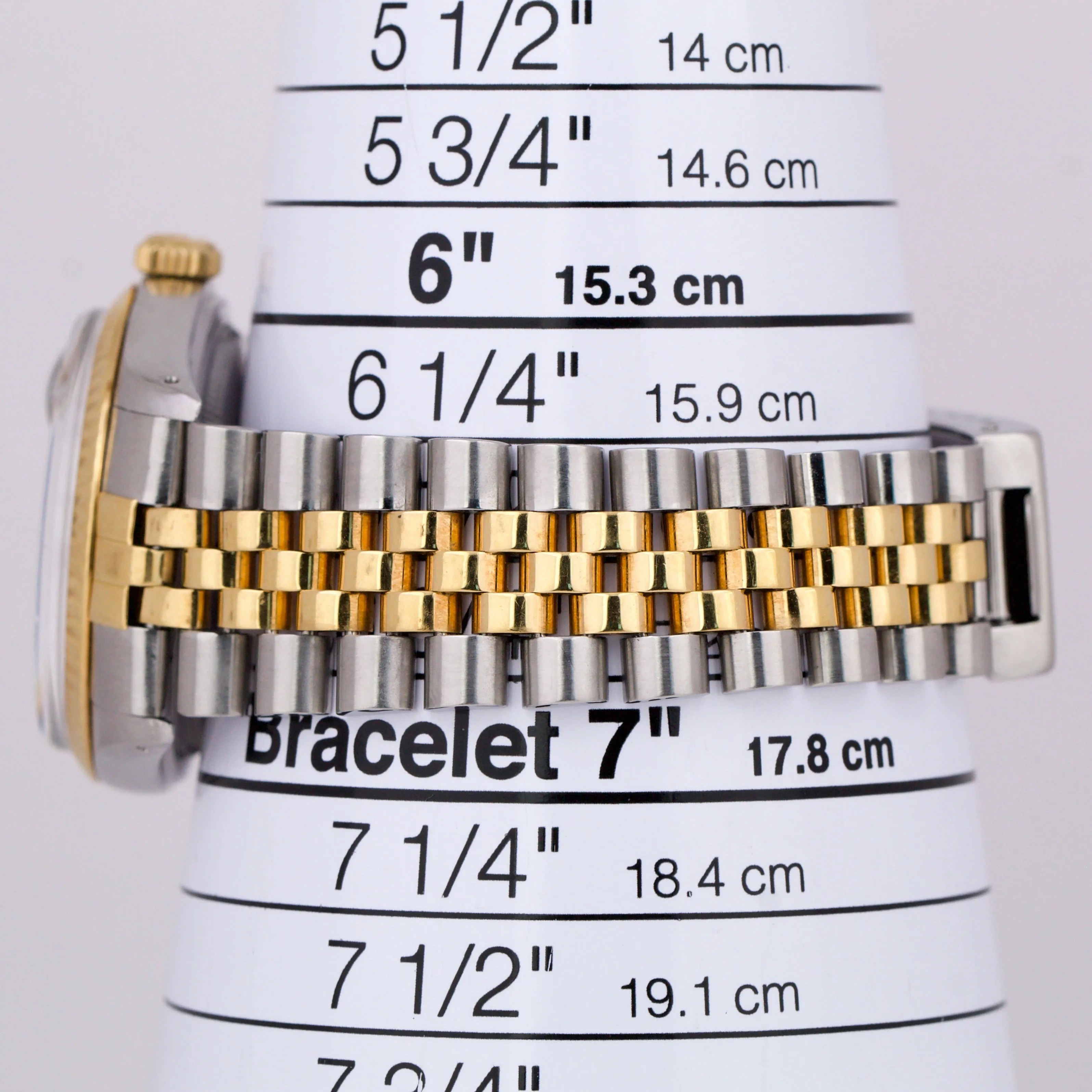 PAPERS Rolex DateJust 36mm Champagne 18K Gold Steel JUBILEE Watch 16013 B P