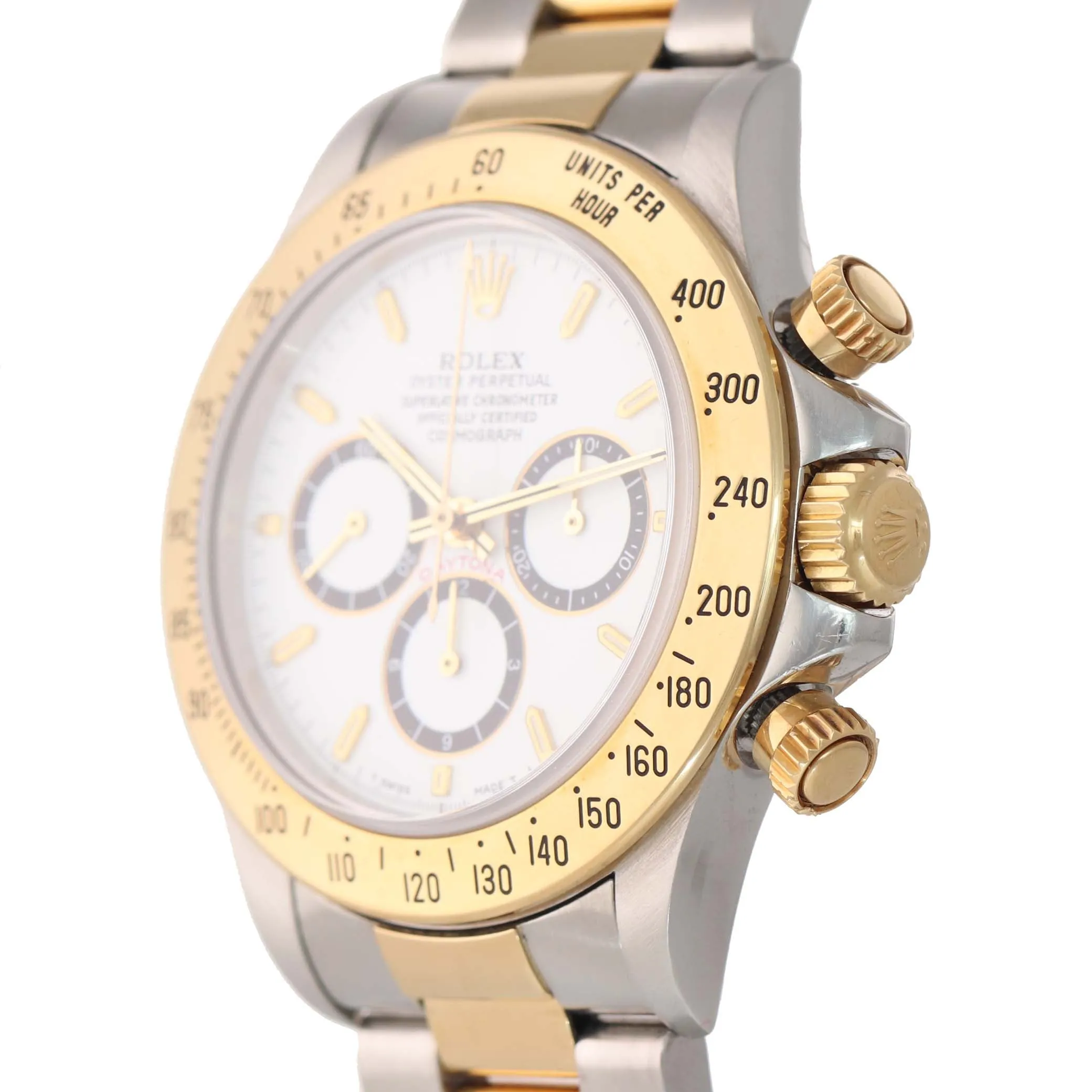 Papers Rolex Daytona Inverted 6 16523 Zenith White Dial 18k Gold Watch Box