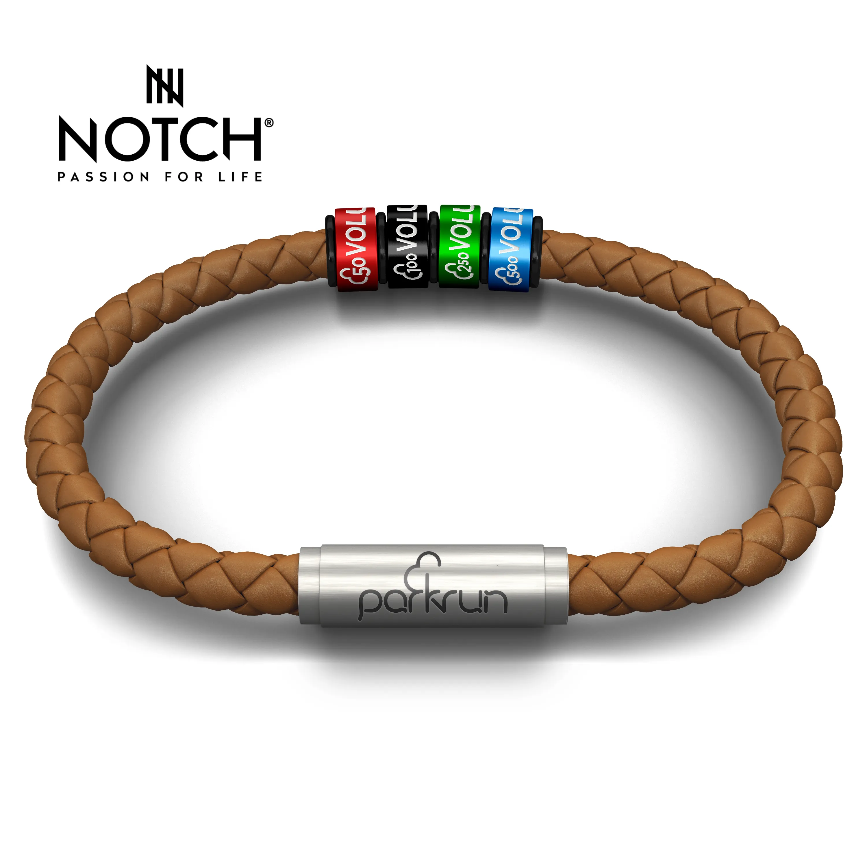 parkrun x NOTCH™ Leather Bracelet