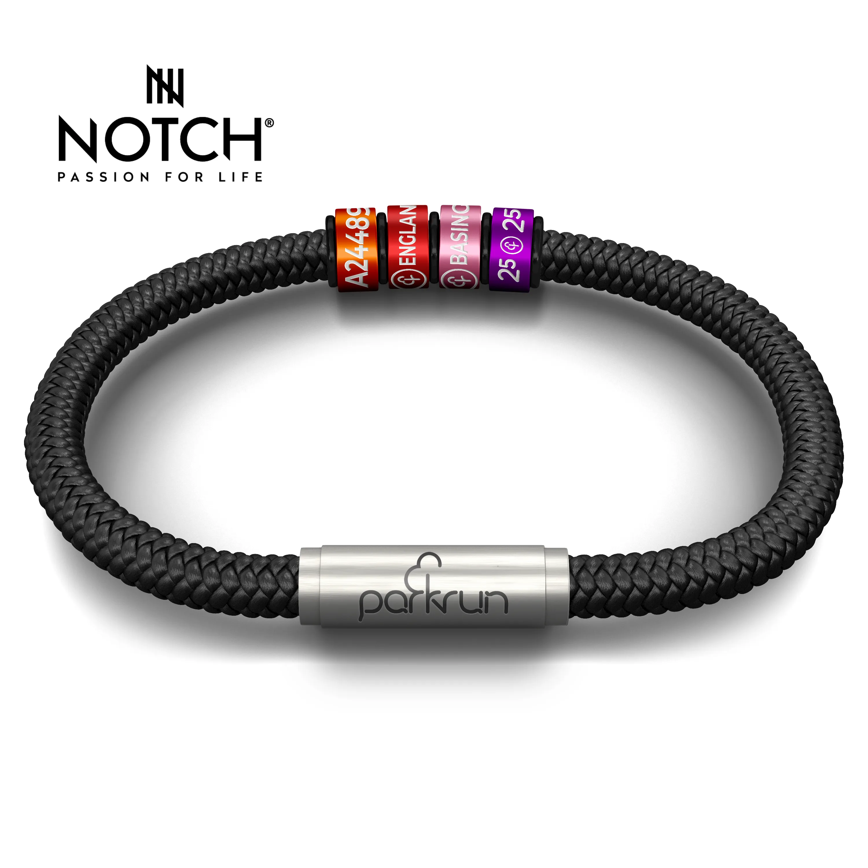 parkrun x NOTCH Sports Cord Bracelet