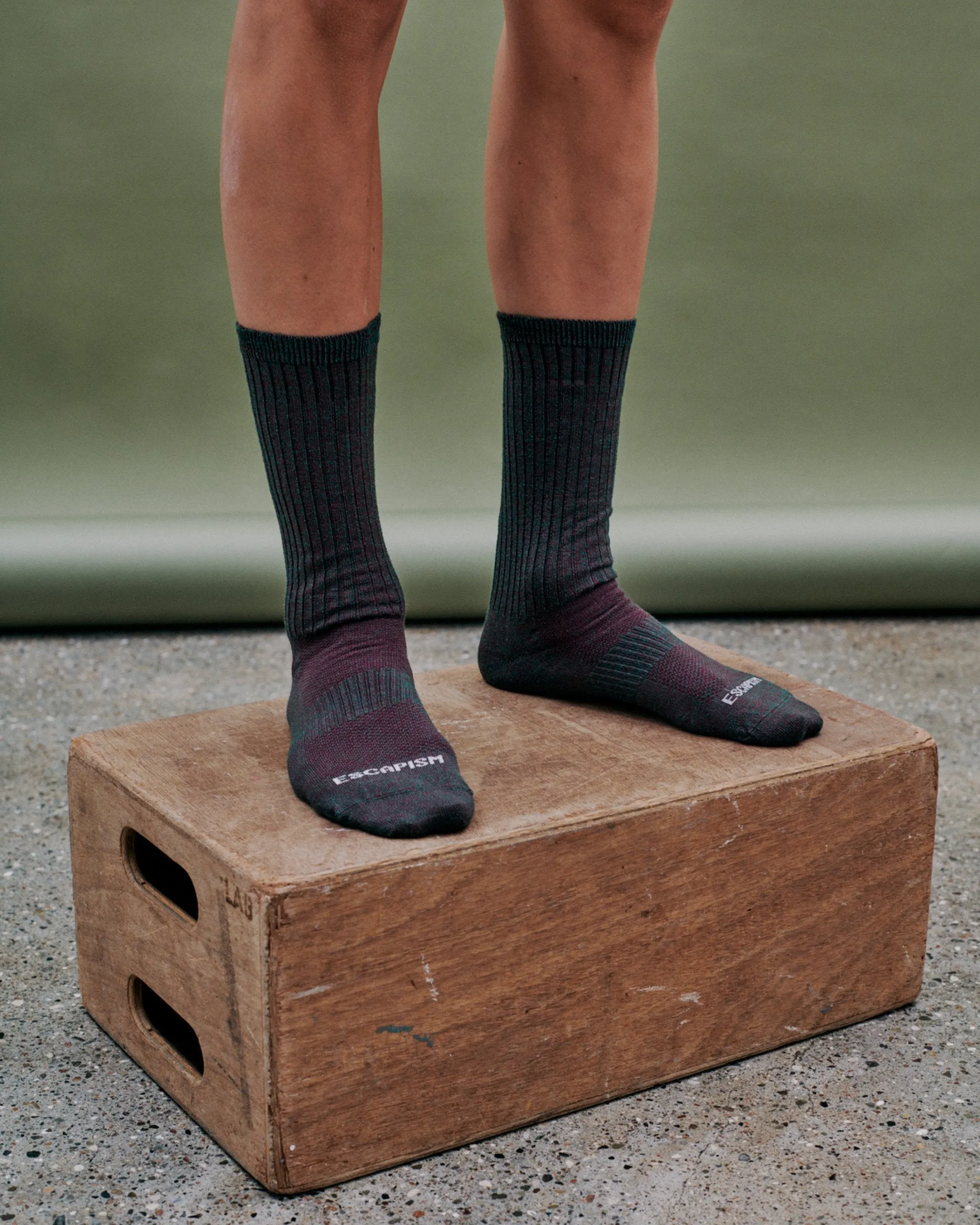 Pas Normal Studios - Escapism Melange Socks - Burgundy