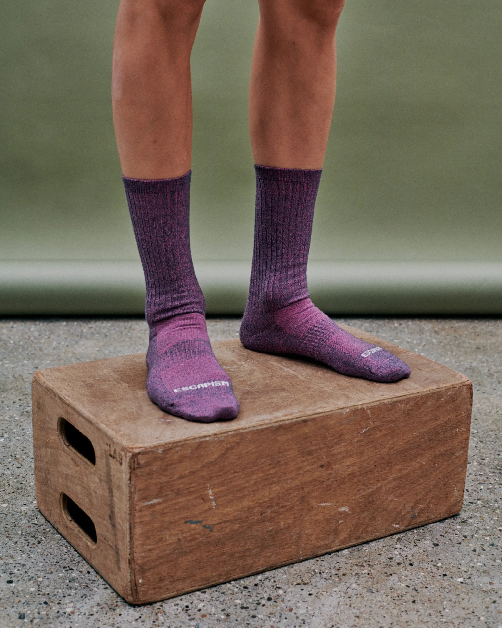 Pas Normal Studios - Escapism Melange Socks - Mauve