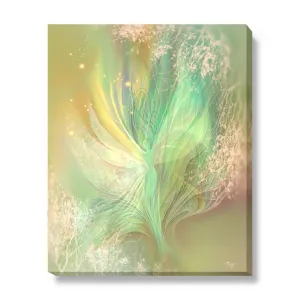 Pastel Ethereal Angel Art Canvas Print, Contemporary Artwork with Symbolism - "Higher Self"