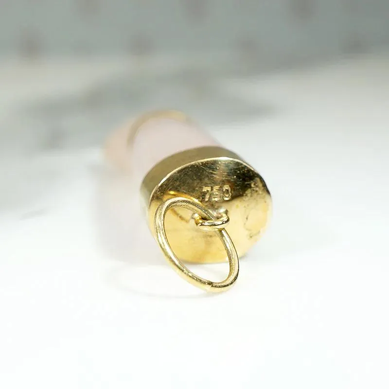 Pastel Rose Quartz Figa with 18k Fittings