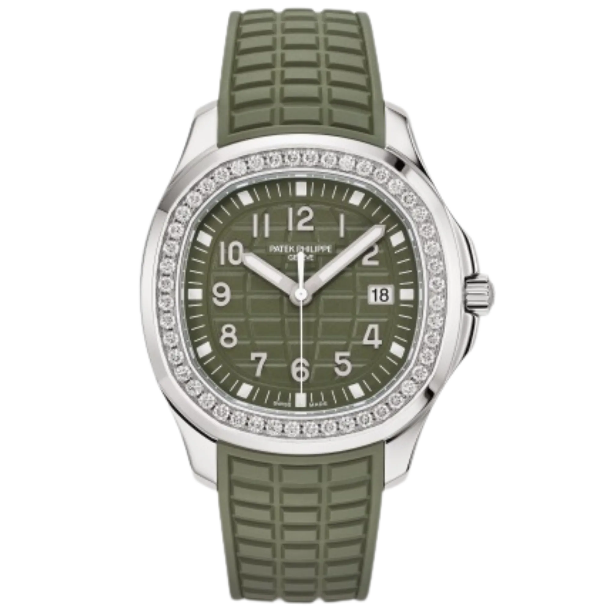 Patek Philippe Aquanaut Ref.5267/200A-011 Green Dial Diamond Bezel Stainless Steel